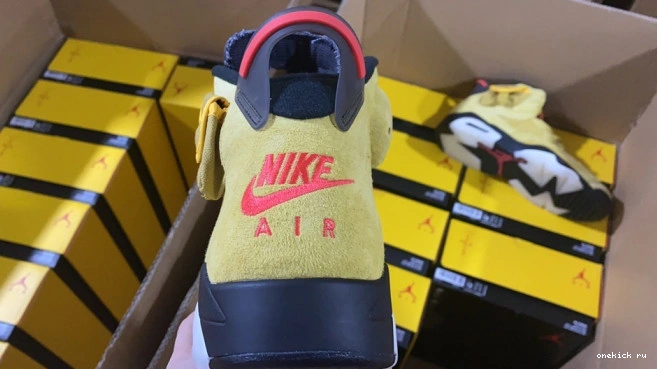 Rep Onekick X TRAVIS YELLOW 6 JORDAN CN1084-300 SCOTT AIR 0817